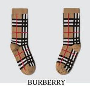 Burberry check crew socks